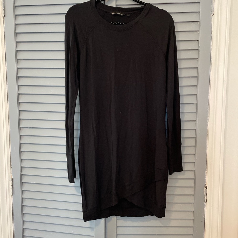 Athleta black lightweight sweater dress, size S, never been worn